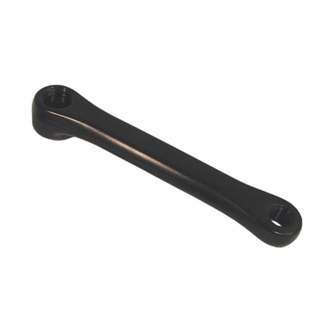 Manivelle gauche, acier 170 mm, noir