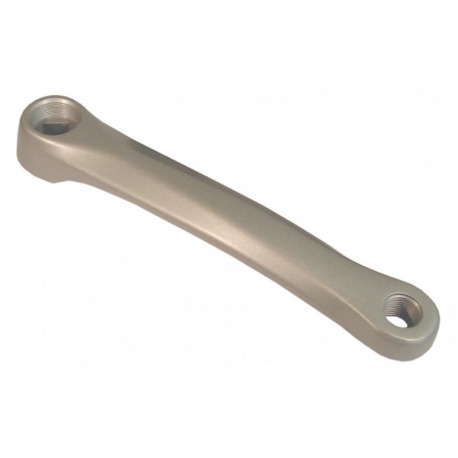 Manivelle gauche, 170mm aluminium argent