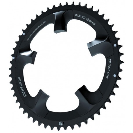 Stronglight Dura Ace 130mm int. 39 dents, noir, CT², 10-v.