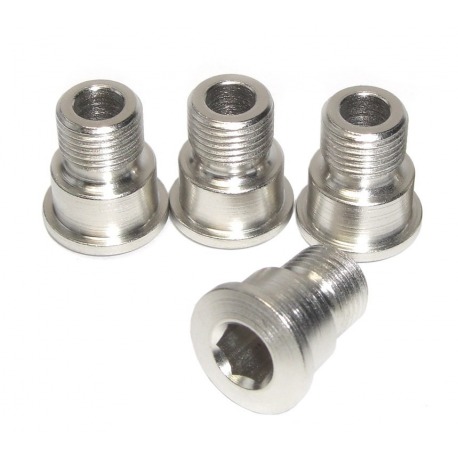 Jeu de boulons pour plateaux à 4 trous compatibles avec Shimano FC-9000, 800, 800