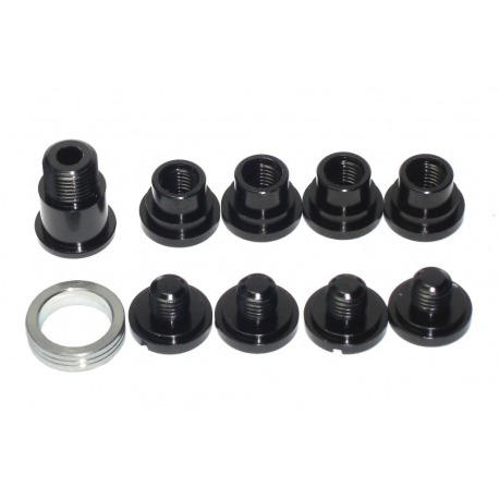 Jeu de vis pour plateaux 5 trous compatible avec Campa double Ultra Torque