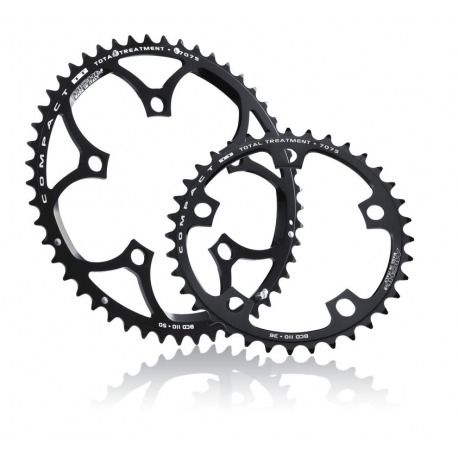 Plateau extérieur 46 dents Miche Compact BCD 110. noir 9/10v.