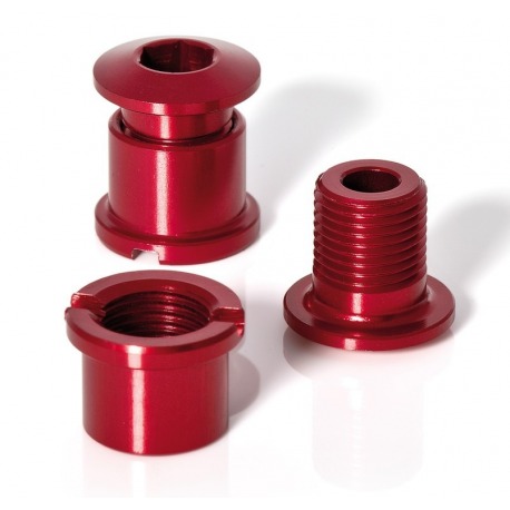 Jeu de 5 vis de plateau XLC, rouge