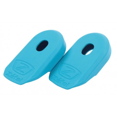 Protection manivelle bleu cyan Zefal Crank Armor, la paire