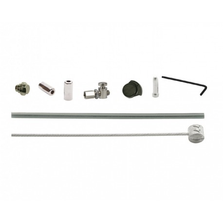 XLC Kit câbles de frein pour frein à tambour 1700/2350mm 1 embout argent