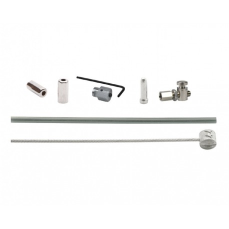 XLC Kit câbles de frein pour frein à tambour 1700/2250mm 1 embout argent