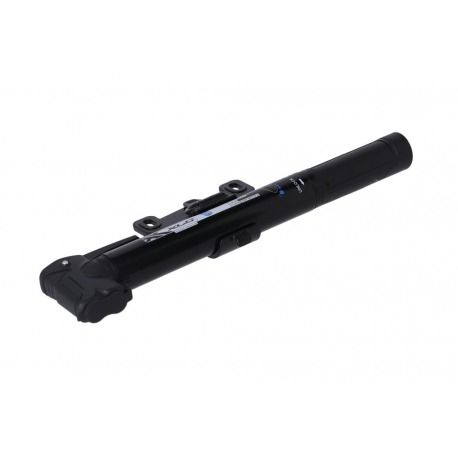 XLC AlphaII PU-T01 mini pompe télescopique 7 bar plastique noir 225mm Double tête