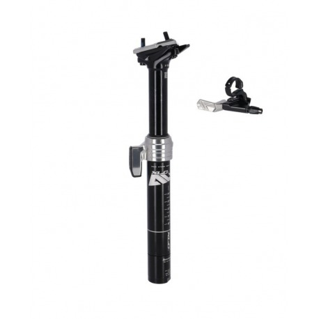 XLC All MTN Tige de selle télescopique SP-T10B Ø 31,6 mm, 350 mm, noir, déporté