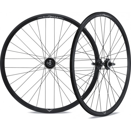 Paire de roues Miche X-Press 28" Alu noir, pour Fixie-Fixed, wing.