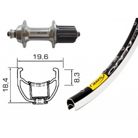 Roue arrière 700C 105...