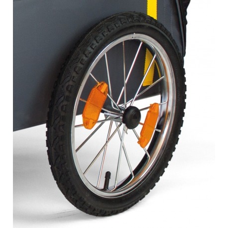 Roue à rayons avec cache 16" pour remorque 'Traveller'