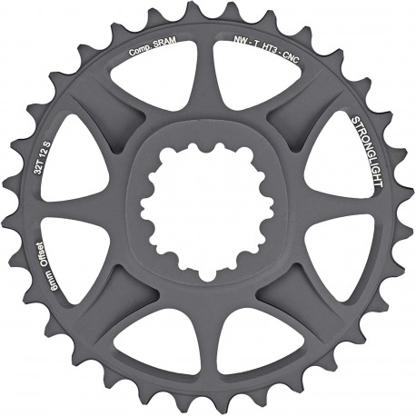 Stronglight VTT Sram 1x12 Plateau Direct Mount 38t 6mm Offset Gris HT³