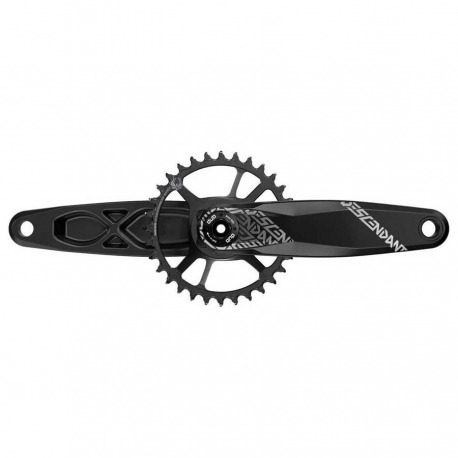 Manivelles Truv.Desc.6K Eagle DUB 170mm B148 sans axe DUB,alu.noir,32 dX-Sync2,DM