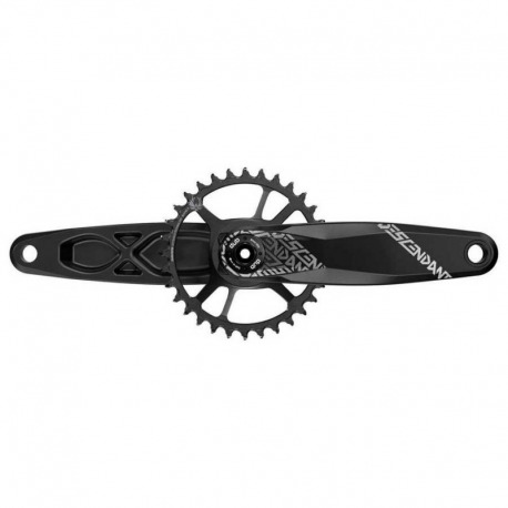 Manivelles Truv.Desc.6K Eagle DUB 175mm B148 sans axe DUB,alu.noir,32 dX-Sync2,DM