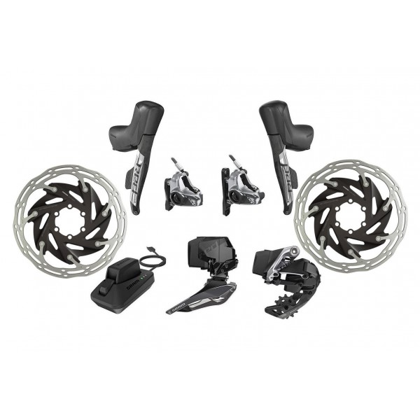 Groupe dérailleur Sram Red e-Tap AXS 2xD1 elec.HRD, frein à disque hydraulique, 160 Rotor
