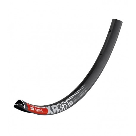 Jante DT Swiss XR 361 asymétrique 29" 622-22.5, 32 trous, noire