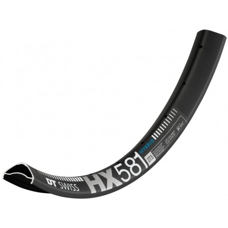 Jante DT Swiss HX 581 27.5"/35mm noir 584-35 VL 6.5mm 28 trous