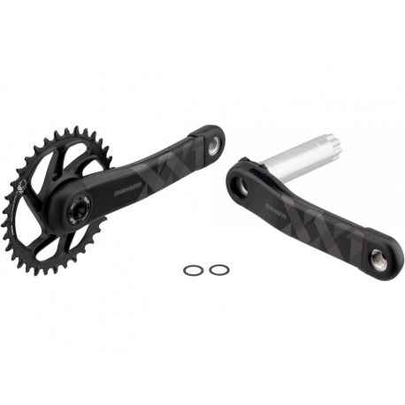 Pédalier Sram XX1 Eagle Fat Bike4 DUB 170mm sans axe DUB, noir, 30 d. X-SYNC 2, DM