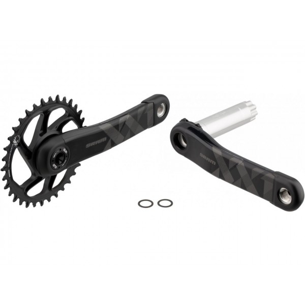 Pédalier Sram XX1 Eagle Fat Bike4 DUB 170mm sans axe DUB, noir, 30 d. X-SYNC 2, DM