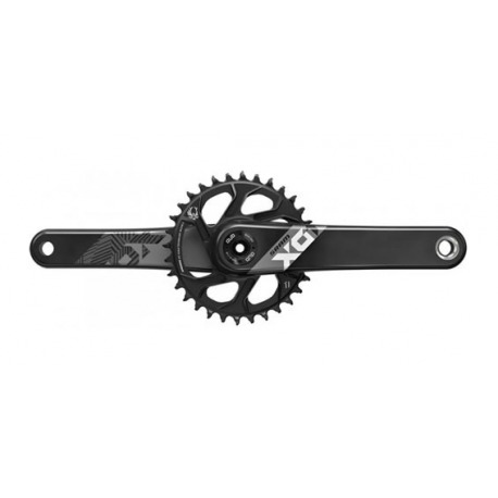 Pédalier Sram X01 Eagle Fat Bike 5 DUB 175 sans axe DUB, DM.30-d.noir, X-Sync2