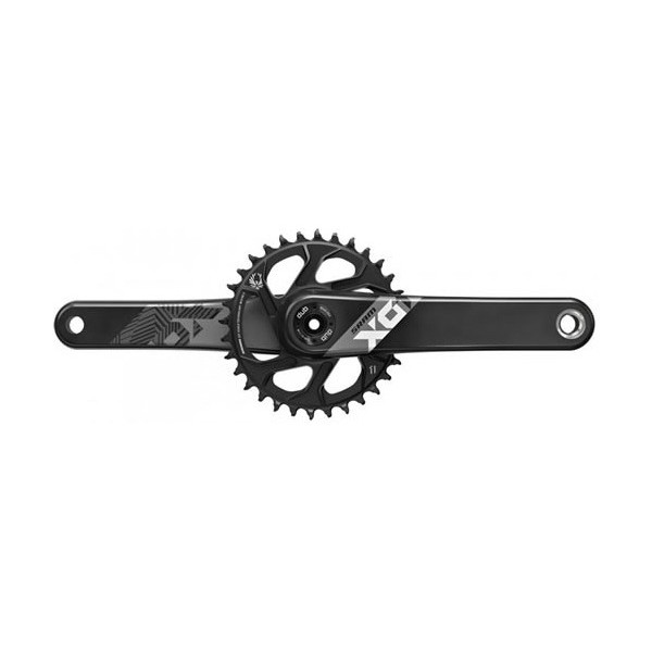 Pédalier Sram X01 Eagle Fat Bike 5 DUB 175 sans axe DUB, DM.30-d.noir, X-Sync2
