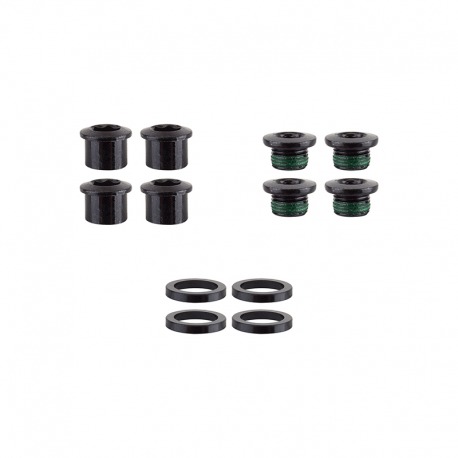Jeu de boulons de plateau Truvativ 11.6915.006.000,p. 4 août SS, acier, noir
