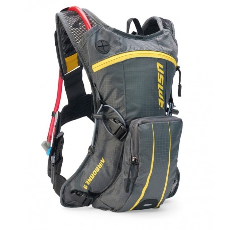 Sac à dos d'hydratation USWE Airborne 3 gris/jaune