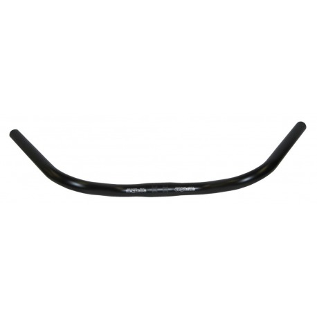 Stuttgart Ergotec Guidon acier, noir, 25,4mm, 590mm, 24°
