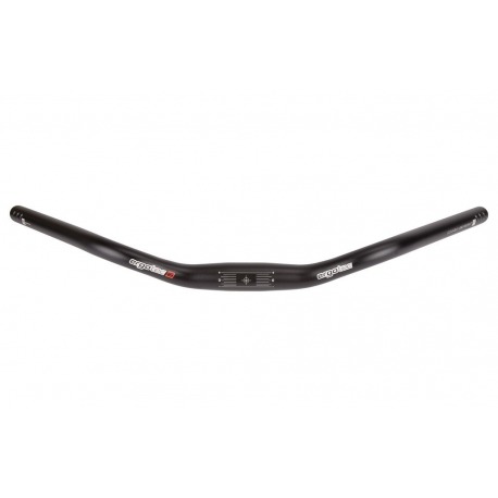 Guidon Ergotec Trekking aluminium, Ø 31,8mm, 590mm, noir/mat, 47°