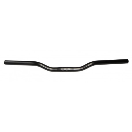 Guidon Ergotec City acier, Ø 25,4mm, 620mm, noir, 14°