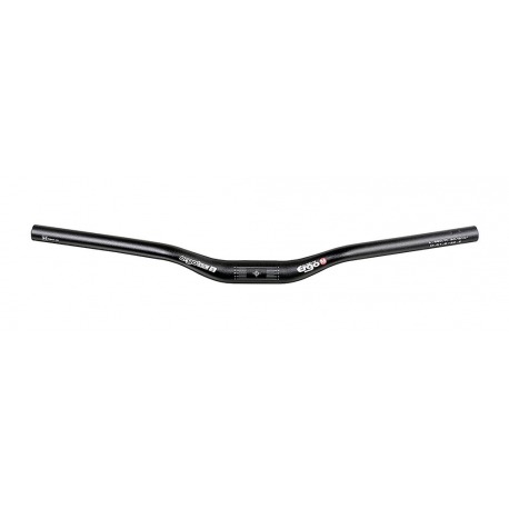 Guidon Ergotec H-Bar XS en aluminium, Ø 31,8 mm, 600 mm, noir/mat, 6°