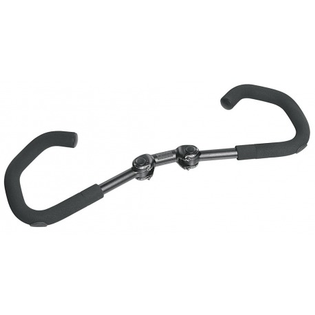 Guidon Ergotec AHS Prem., réglable Alu, Ø 31.8mm, 600mm, noir/sable