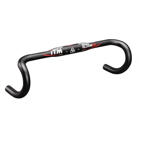 Guidon route ITM Alcor 80 Wing Ø31.8mm, 440mm, Alu 6061 anodisé noir