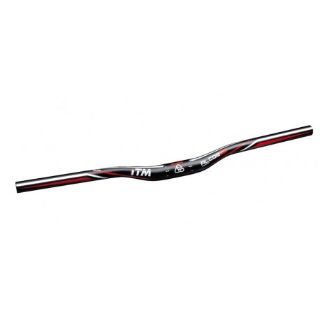Guidon VTT ITM Alcor 80 VTT Alu 6061 Ø31.8 mm, 740mm, anodisé noir