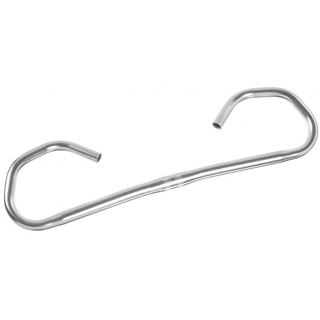 Guidon Hornbar Ergotec Comfort Alu, Ø 25,4mm, 565mm, argent, 0°