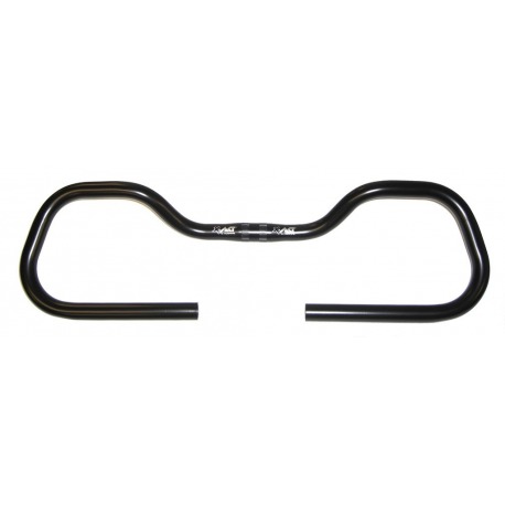 Guidon Ergotec Contest Comfort aluminium, anodisé noir, 570 mm, Ø 25,4 mm, 0°