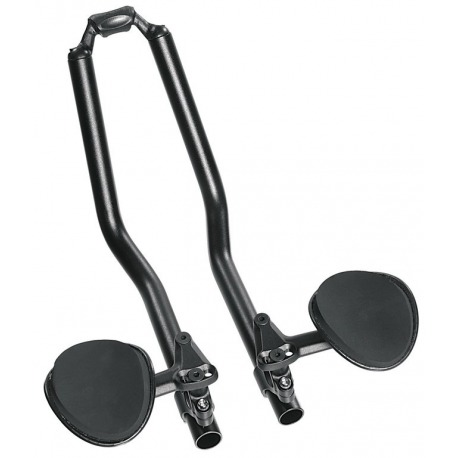 Coupleur pour Triathlon Ergotec alum./plastique, Ø 25,4-31,8mm, noir/mat
