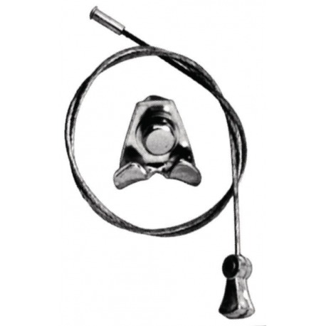 Câble croisé de frein universel Canti 380 mm avec support de câble