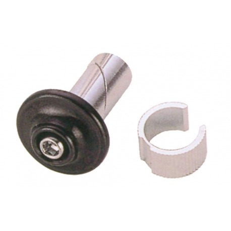 Embout de guidon, aluminium noir