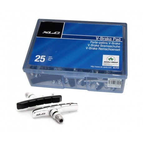 XLC Cartridge V-Brake shoes Emballage OEM, 25 P. 72mm, PVP par jeu