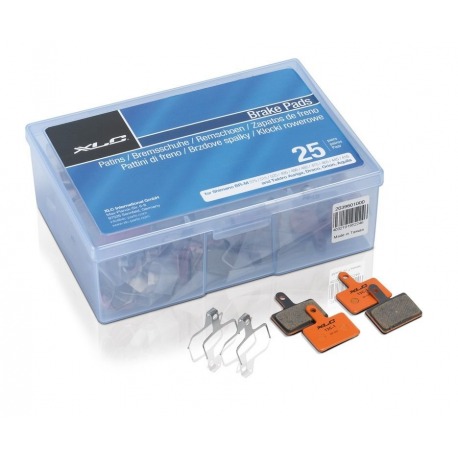Plaquettes de frein XLC Tektro BP-O07 boîte d'atelier, avec 25 jeux (PVC par jeu)