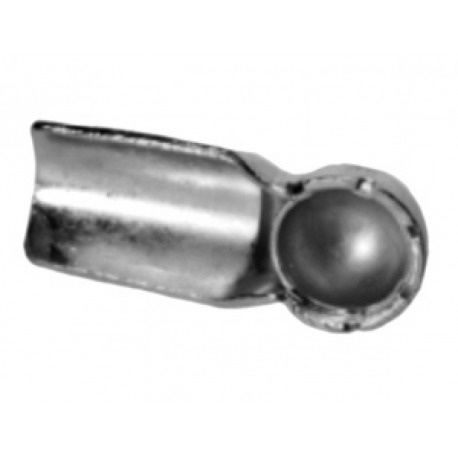 Coupelle d'attelage Hebie pour attelage de remorque F1, couleur zinc