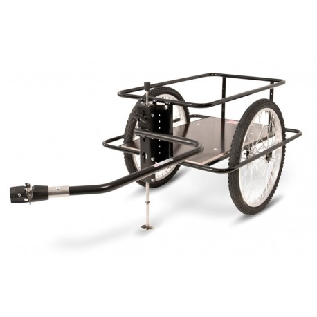 Remorque Der Roland 20" - essieu bas avec plateau, attelage Weber, repose-pieds