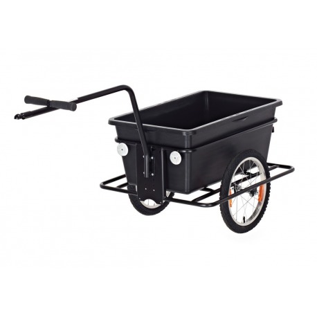Remorque 16", "Big Boy", tracte bac plastique haut avec attache