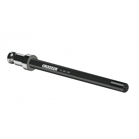 Axe traversant pour Croozer Cl&Crooz raccord M12x135 L.165mm filetage 1.50mm douille 10mm