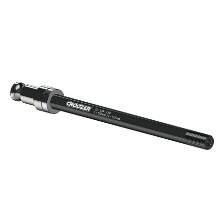 Axe traversant pour accouplement Croozer Cl&Crooz M12x142/148 L.178/172mm R 1.50mm Z10mm