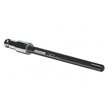 Axe traversant pour accouplement Croozer Cl&Crooz M12x142/148 L.174/180mm R 1.75mm Z20mm