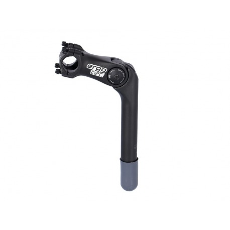 Potence Ergotec Octopus 2 SL 180mm/90mm Niro/alum., noir Ø 25.4mm1 1/8"25.4 LA