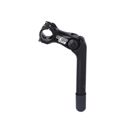 Potence Ergotec Octopus 2 SL 180mm/90mm Niro/alum., noir Ø 25.4mm1 1/8"31.8 LA