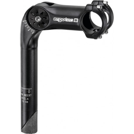 Potence Ergotec OctopusXL SL 180mm/100mm alu., noir, 1 1/8", Ø 25.4mm